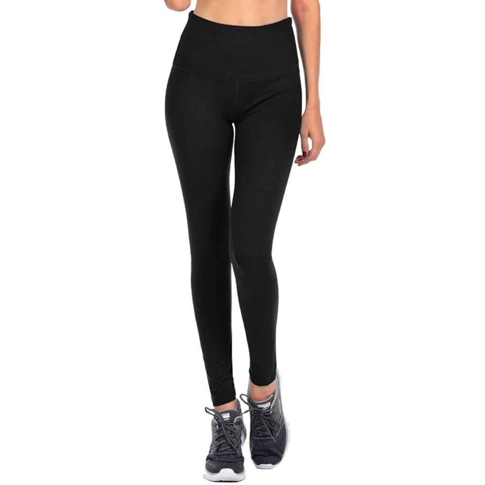 Wide Waistband Super Soft Stretchy Yoga Leggings w Pocket - Picture 2 of 5